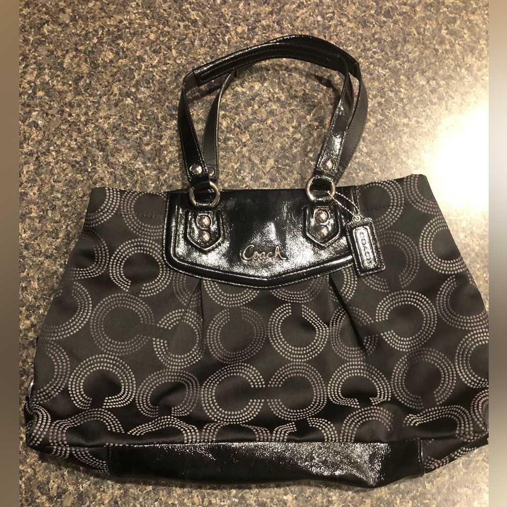 Authentic black coach purse